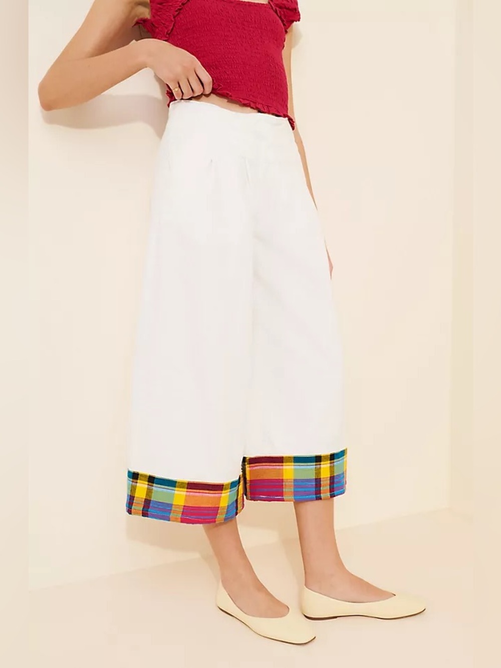 Anthropologie Re_Nuuly Reworked Pleated Jeans Size 28